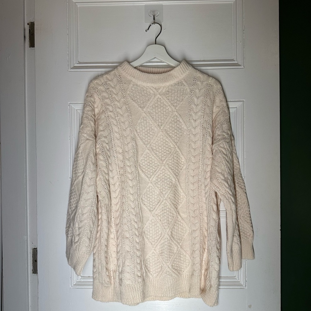 Ivory Cable Knit Sweater
